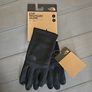 The North Face Men's Black Etip Recycled Touchscreen Gloves Size Large